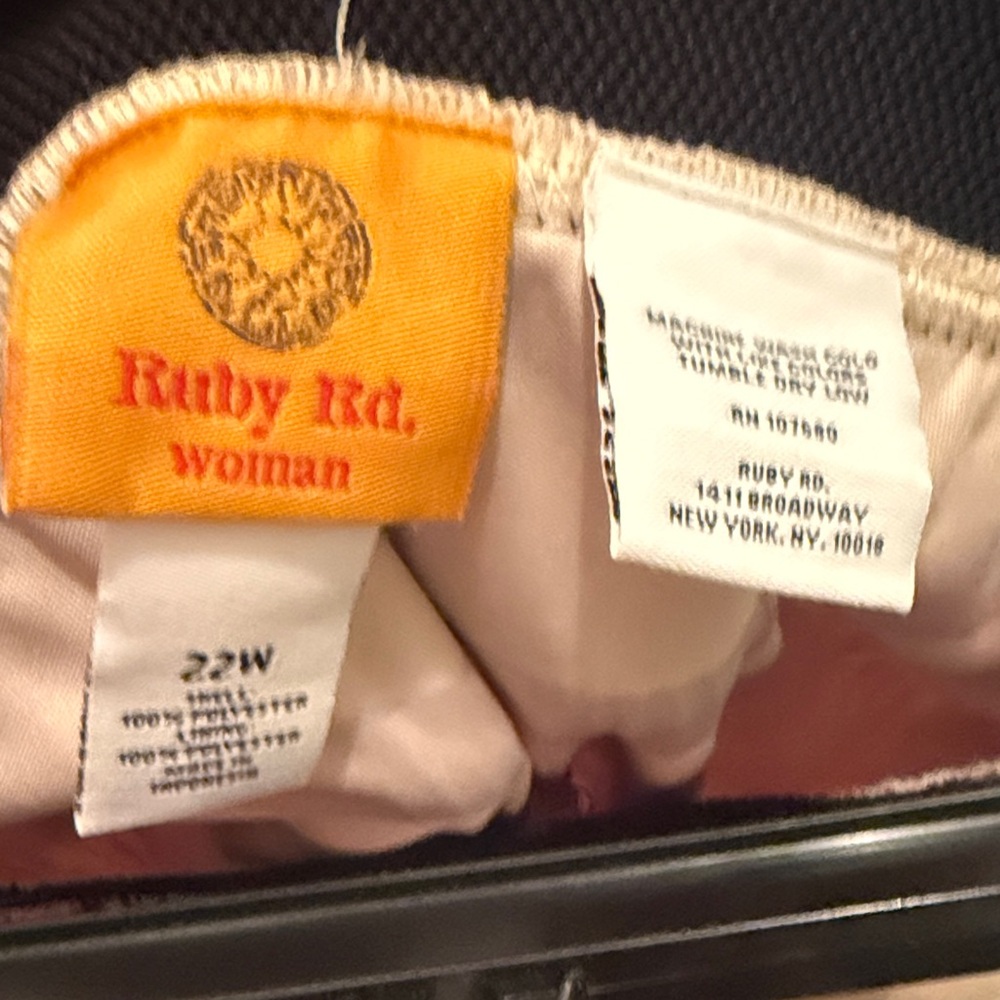 Ruby Rd. Orange and Black Patterned Maxi Skirt NWT - image 2